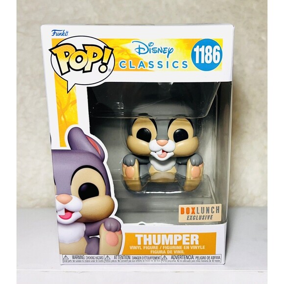 Funko Pop! Disney Classics Thumper Holding Feet #1186 Box Lunch Excl +Protector - Picture 1 of 7